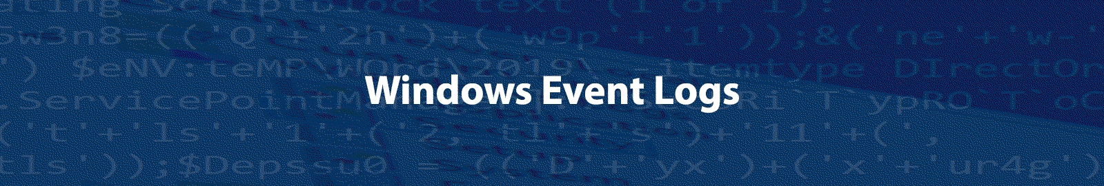 Windows event logs